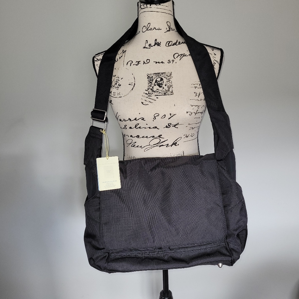Pottery Barn ultimate black on black diaper bag